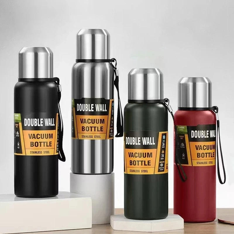 New 2023 Insulated Tea Large Capacity Insulated Cup Military Outdoor Sports Insulated Bottle Portable Vacuum Bottle