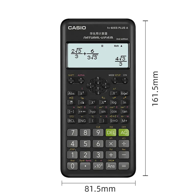 Scientific Function Calculator Fx-82es Plus A Student Exam Multifunctional Function Calculator Accounting Cpa Special