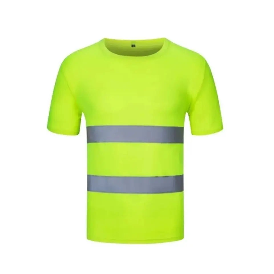 2023 Outdoor Shirt Fluorescent High Visibility Safety Work Shirt Summer Breathable Work T Shirt Reflective Vest t-shirt Quick Dry