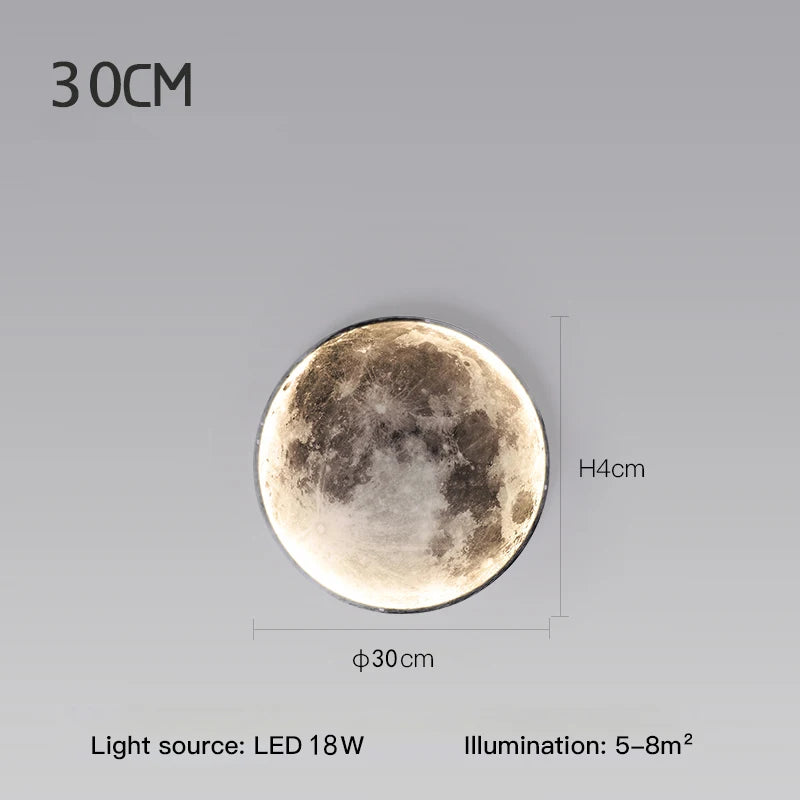 Room Sofa Background Moon Led Night Light Hallway Loft Indoor Home Lights Moon LED Wall Lamps for Living Room Wall Light Bedroom