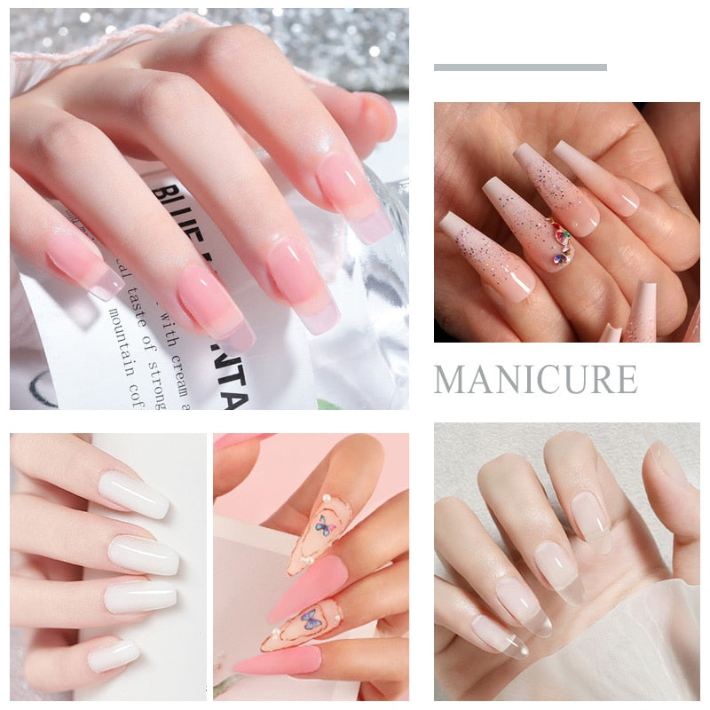 Acrylic Nail Kit For Nails Art All For Manicure Nail Acrylic Powder Liquid Professional Set  For Extension Nail Carving Tips