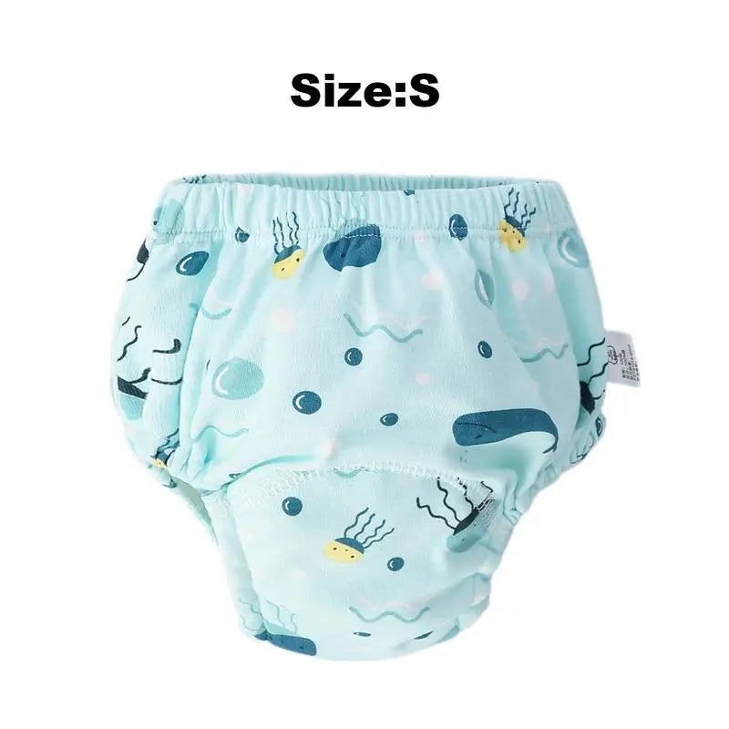 Potty Training Pants 6-Layers Breathable Washable Cotton Baby Toilet Training Pants Reusable Absorbent Waterproof Potty Training