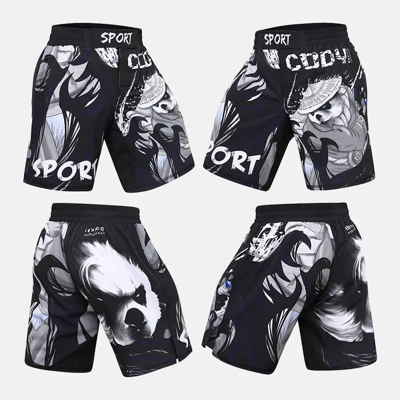 MMA Shorts Kick Boxing Fighting Muay Thai Short Pants Gym Workout Sanda Sports Basketball Trunks Men's Training Running Shorts