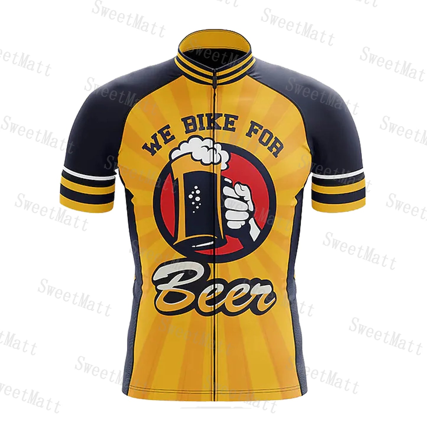 Classic Retro Beer Collection Quick Dry Cycling Jersey Motorbikes Running Cross Country Team Bike  Essential Sports Short Sleeve