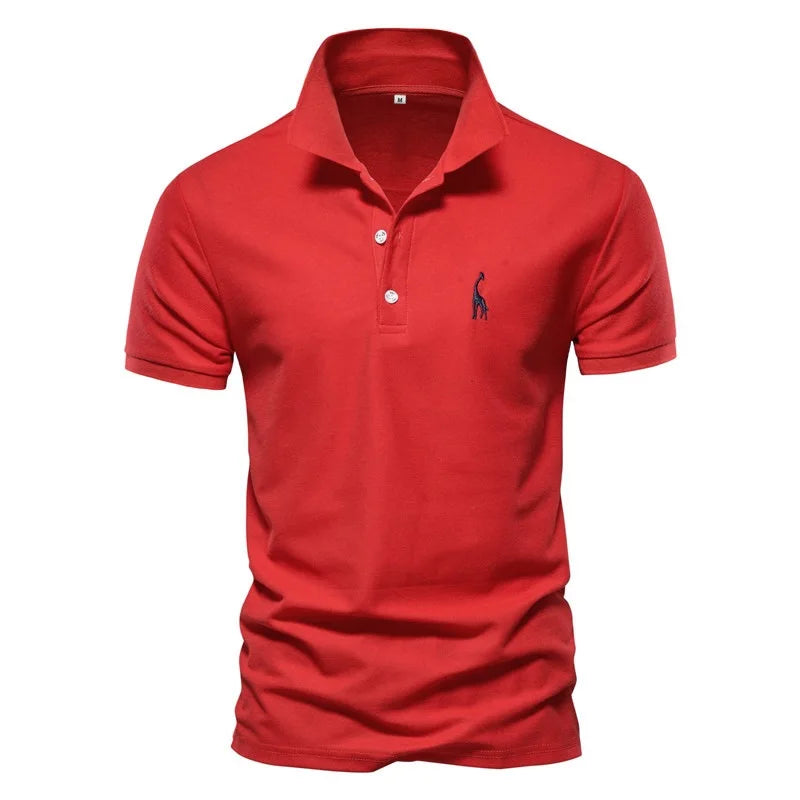 2023 Summer New Luxury Men's Polo Shirt High Quality Solid Casual Golf Wear Men Slim Fit Embroidery Short Sleeve Polo Shirt