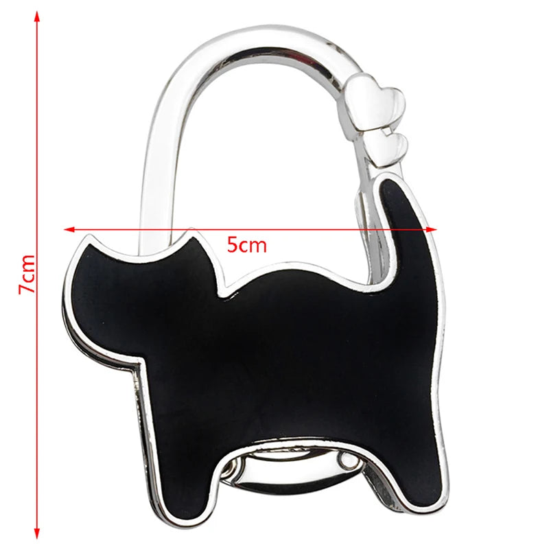 Portable Folding Handbag Hook Holder Purse Hanger Table Edge Hanging Hooks For Handbag Decoration Women Bag Organizer