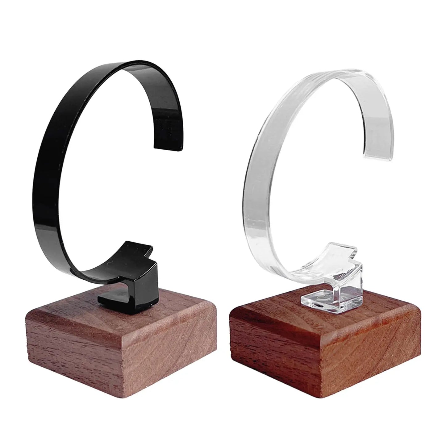 Multifunctional Watch Display Stand Tool Stable Wooden Base Jewelry Bracelet Bangle Display Rack Wrist Watch Holder for Counter