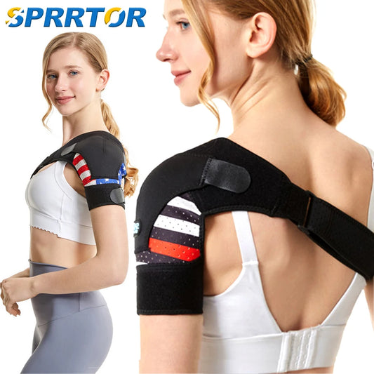 Shoulder Brace for Women and Men,Shoulder Pain Relief, Shoulder Support,Adjustable Fit Sleeve Wrap,Relief for Shoulder Injuries