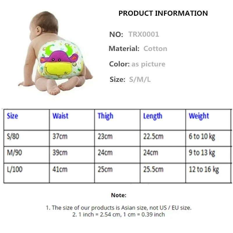 25PCS Waterproof Baby Potty Training Pant Underwear Cotton Learning/Study Infant Underpants