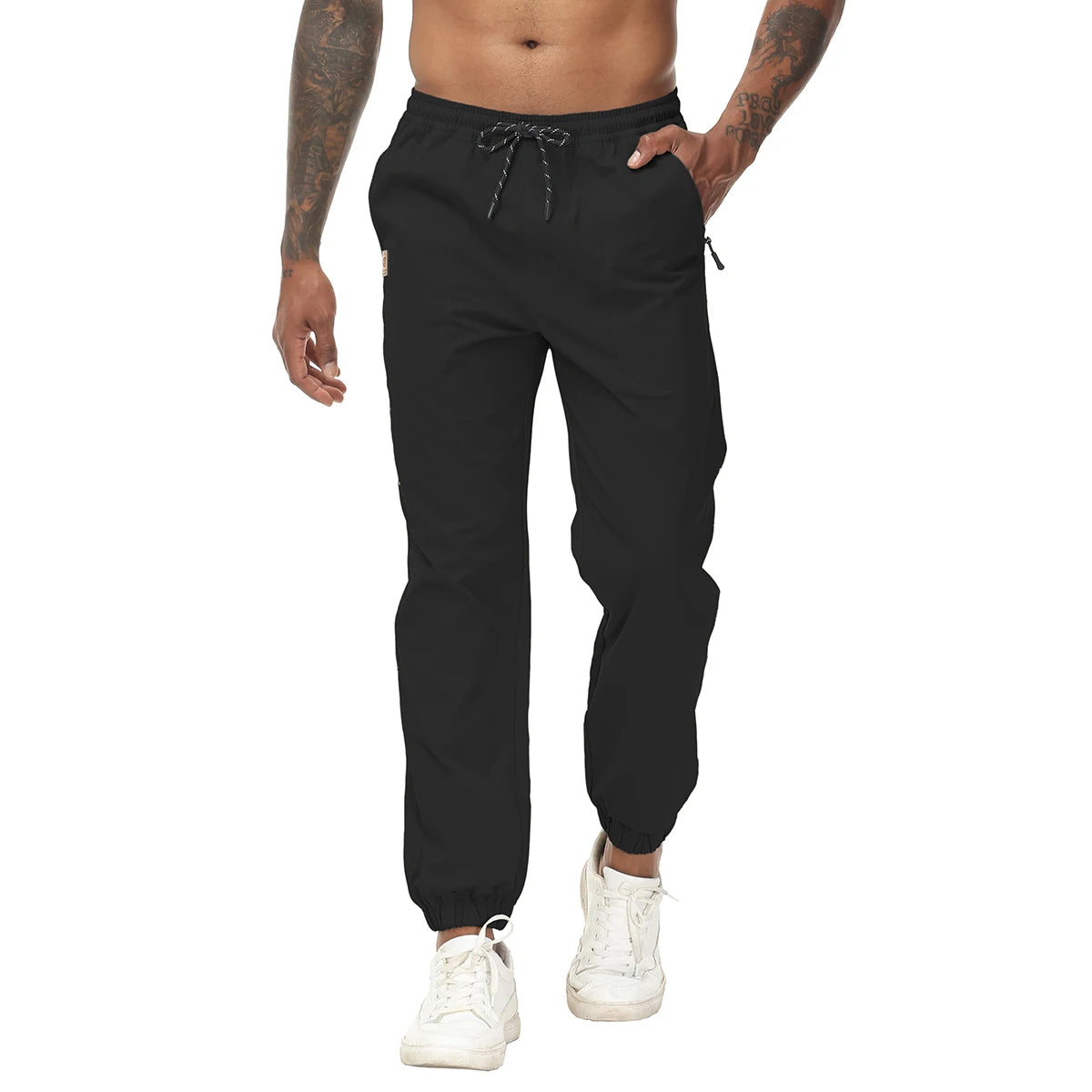 Men's Joggers Pants Casual Drawstring Sports Gym Workout Sweatpants Quick Dry