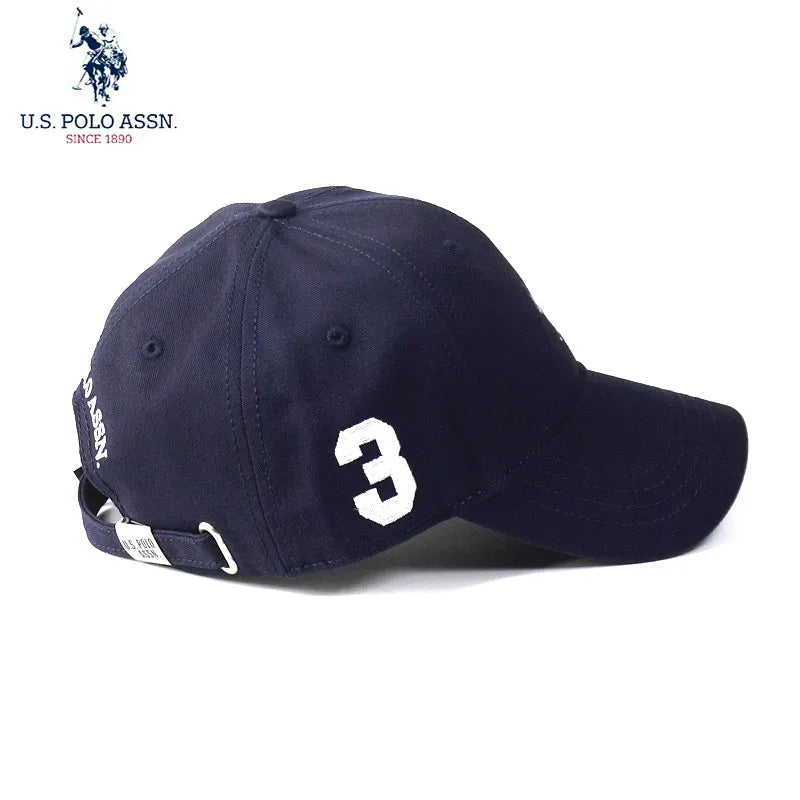 U.S. POLO ASSN. Baseball Hats For Women Pure Cotton Breathable Baseball Cap Soft Top Shade Casual Peaked Cap Caps For Men