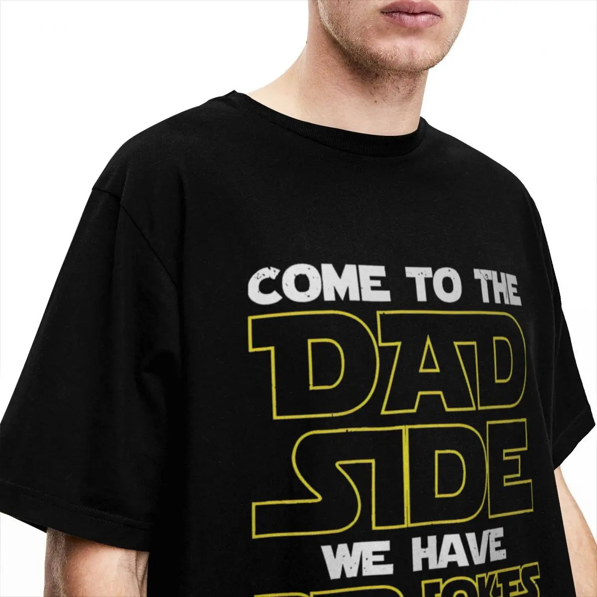 Funny Dad Wars Dad Jokes T-Shirt Men Fathers Day Novelty 100% Cotton Tees Round Collar Short Sleeve T Shirts Printed Clothes