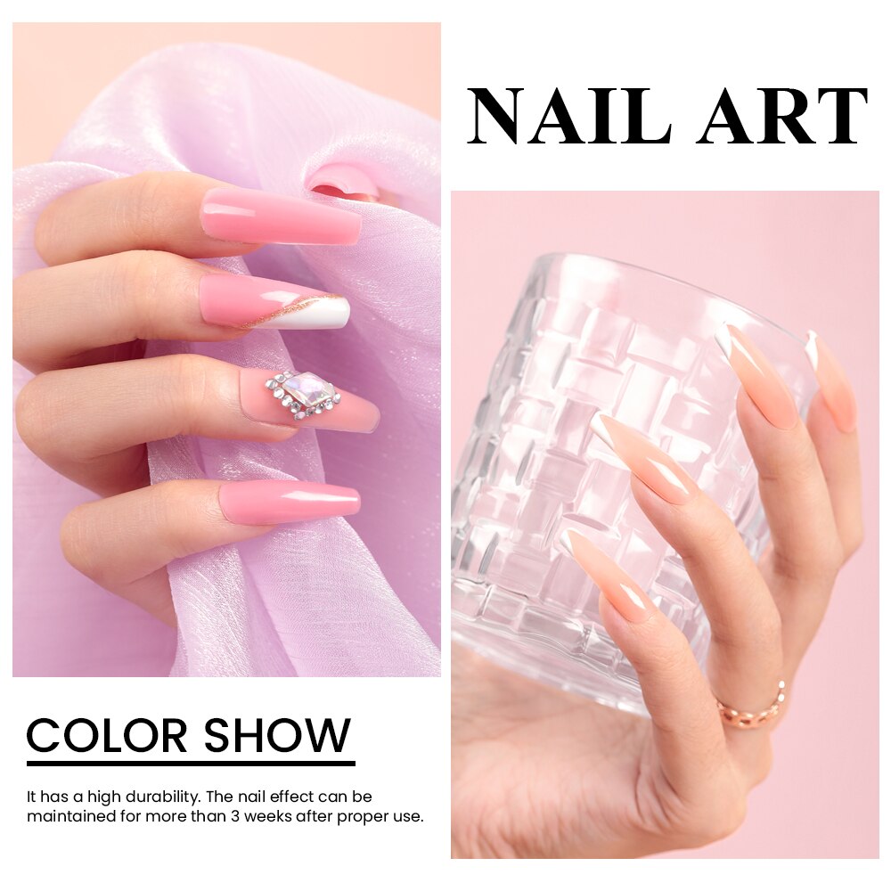 Professional Full UV Gel Manicure Set with 48W UV Nail Lamp 4/6/9 Colors Poly Nail Gel Quick Extension Set Nail Art Tools Kit