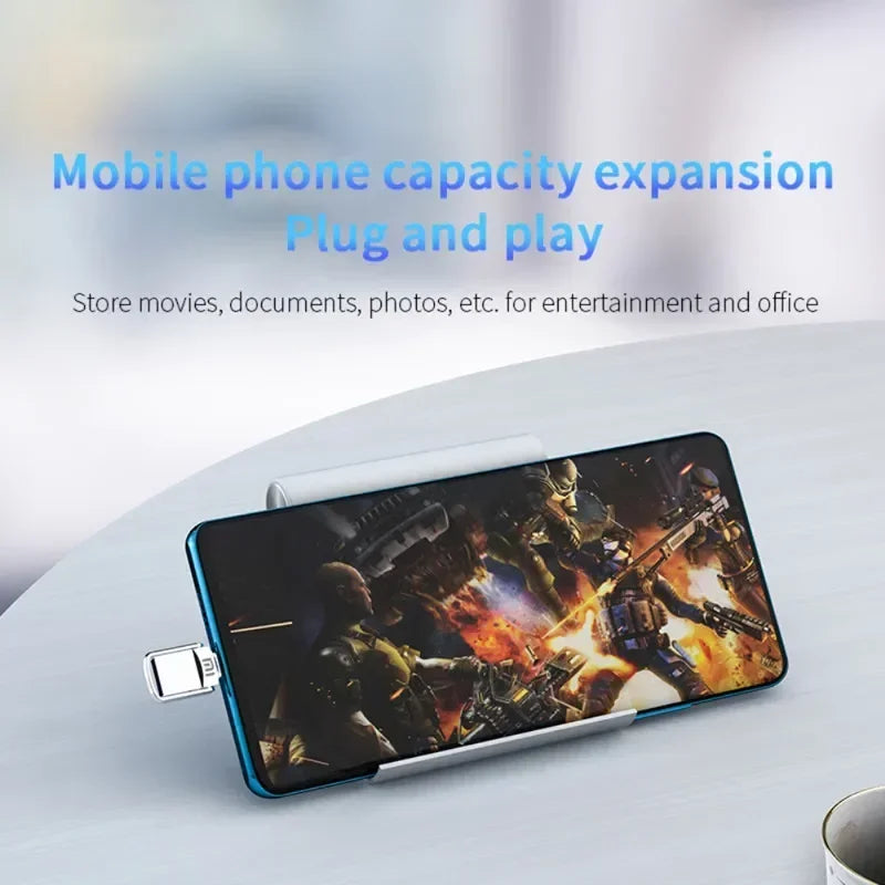 Xiaom USB 2TB OTG Metal USB 3.1 Pen Drive Key 2TB 1TB Type C High Speed Pendrive Mini Flash Drive Memory Stick Waterproof ps4