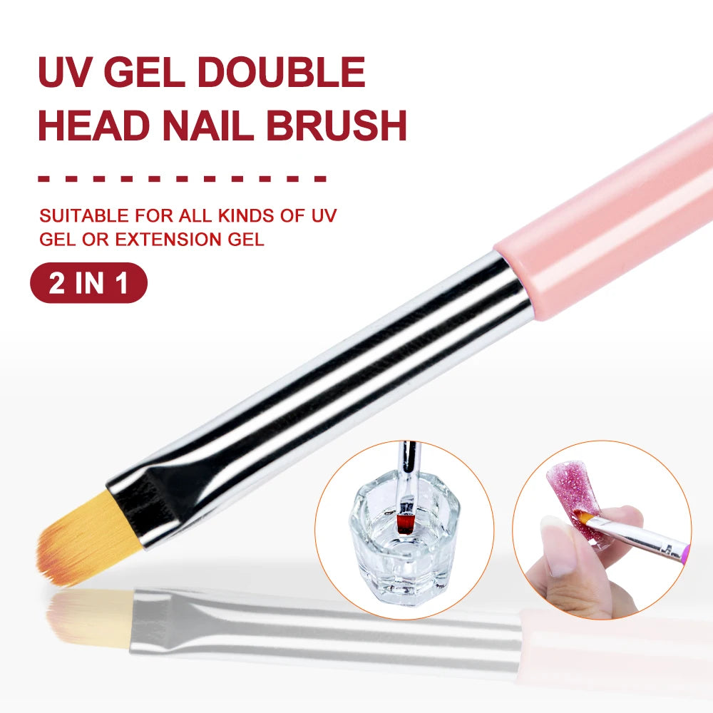 3D Acrylic French Manicure Design Ultra-thin Line Drawing Pen Nails Art Liner Brush UV Gel Brushes Painting Accessories Tools