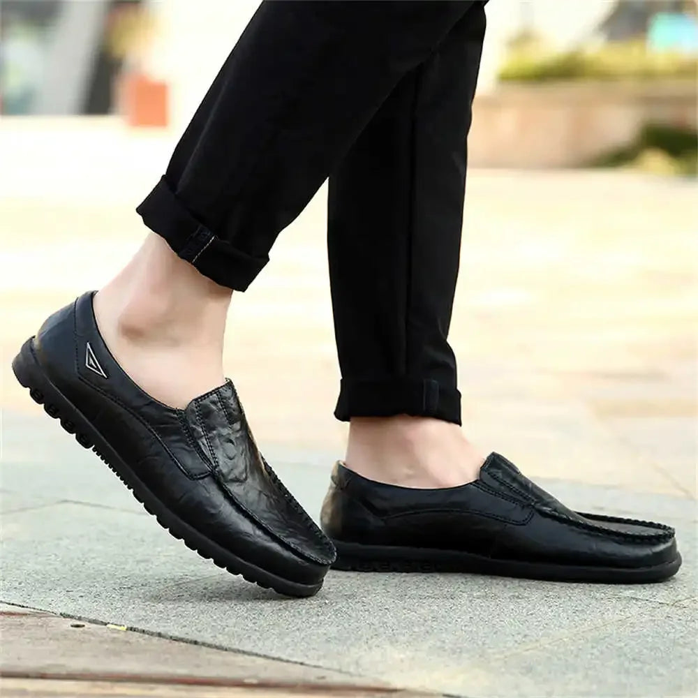 Slip-ons Number 47 Black Sneakers Man Casual Men's Vulcanized Shoes Black Boot Man Sport 2024 Sapa Cheap Due To