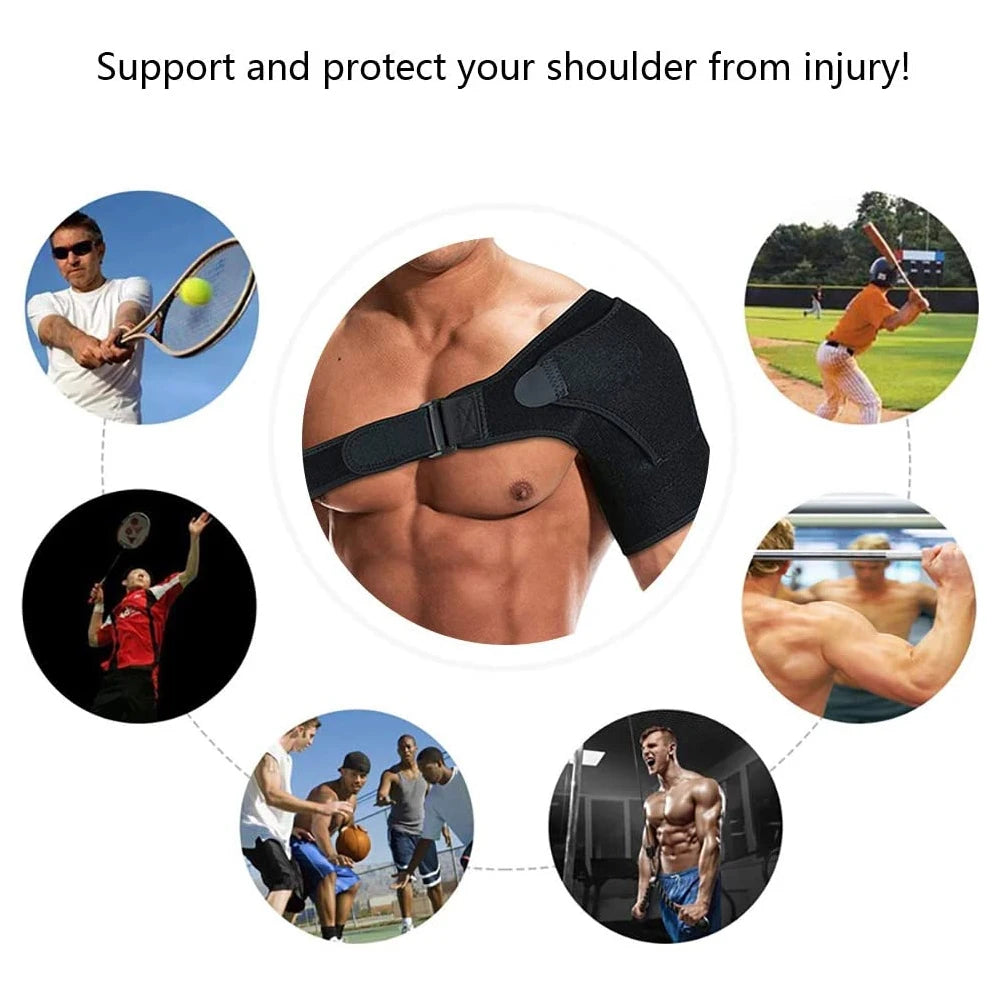 Shoulder Brace for Women and Men,Shoulder Pain Relief, Shoulder Support,Adjustable Fit Sleeve Wrap,Relief for Shoulder Injuries