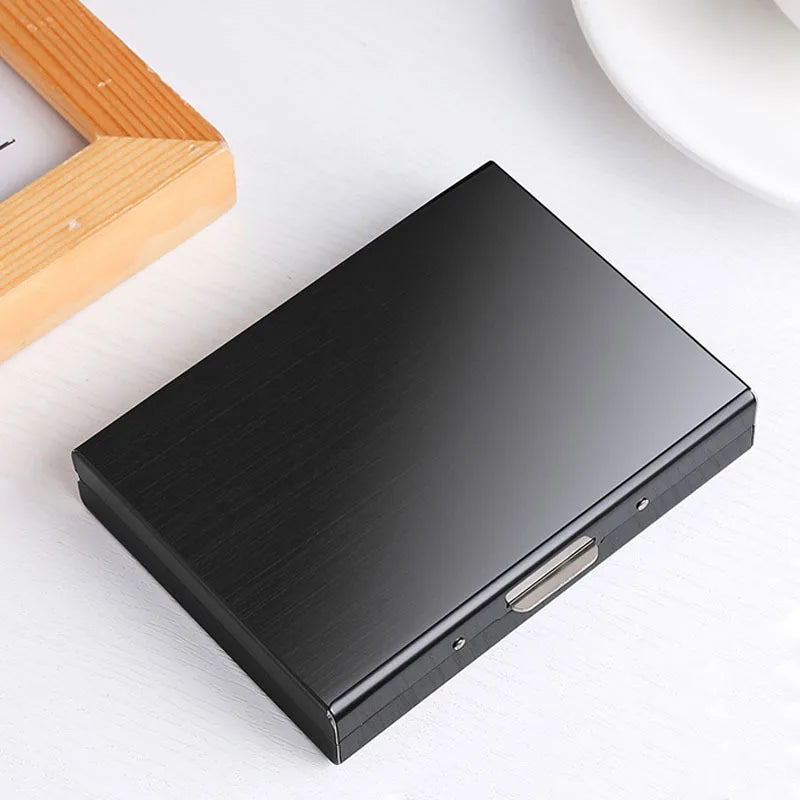 1pc Card Holder Men RFID Blocking Aluminum Metal Slim Wallet Money Bag Anti-scan Credit Card Holder Thin Case Small Male Purses