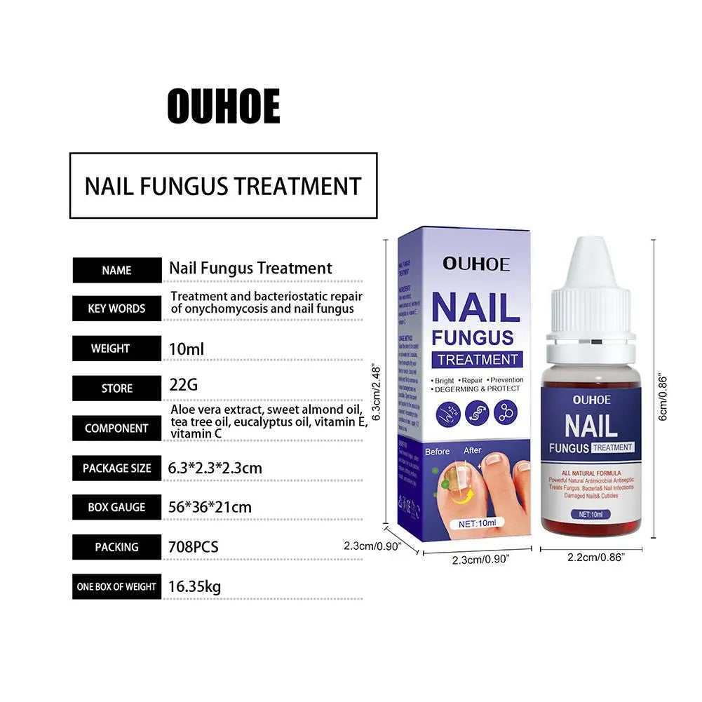 1PCS Nail Fungal Treatment Feet Care Essence Anti Infection Fungal Repair Onychomycosis Nail Fungus Serum Paronychia Remova B9J4