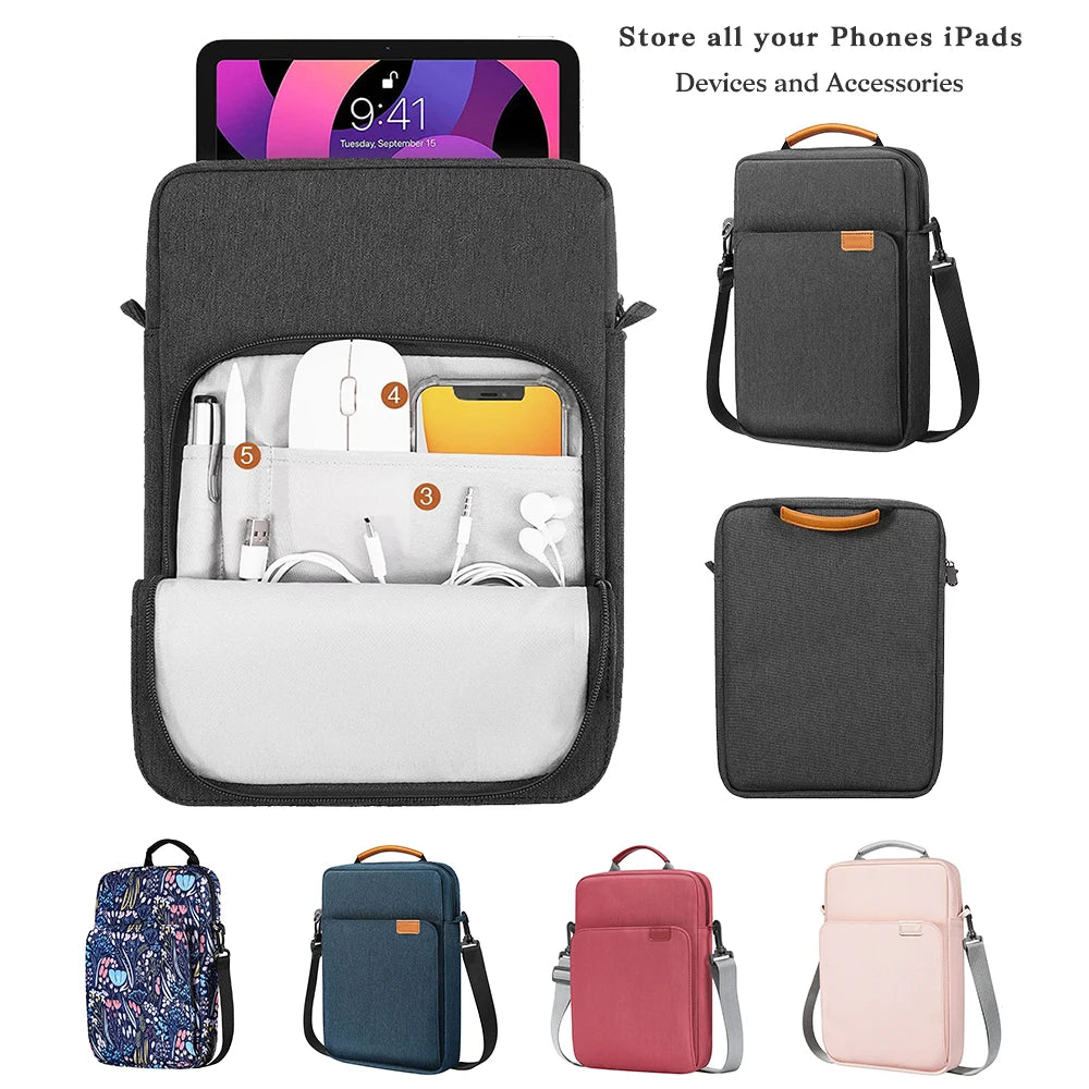 Tablet Bag Samsung Galaxy Lite Galaxy iPad Pro 11 12.9 For iPad Mini Air 9.7 9-11Inch Tablet Macbook Air m1 Case ipad Makeup Bag