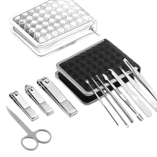 Competitive Stainless Steel Manicure Set Professional Nail Kit of Pedicure Tools Toe Clipper Box For Portable Care Gift