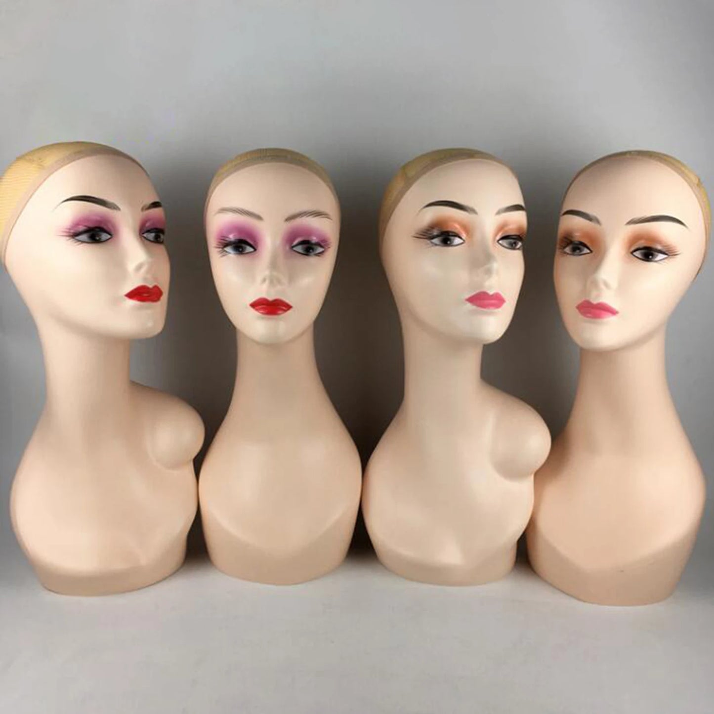 Women Mannequin Head Lightweight 48cm Height Wig Display Stand for Necklaces Jewelry Headwear Hairpieces Wigs Displaying Hats