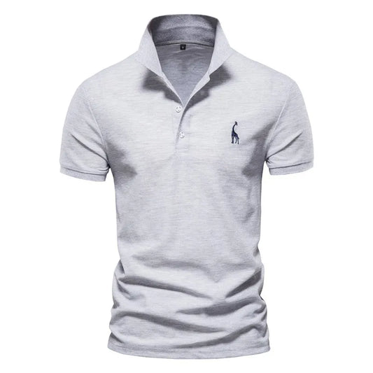 2023 Summer New Luxury Men's Polo Shirt High Quality Solid Casual Golf Wear Men Slim Fit Embroidery Short Sleeve Polo Shirt