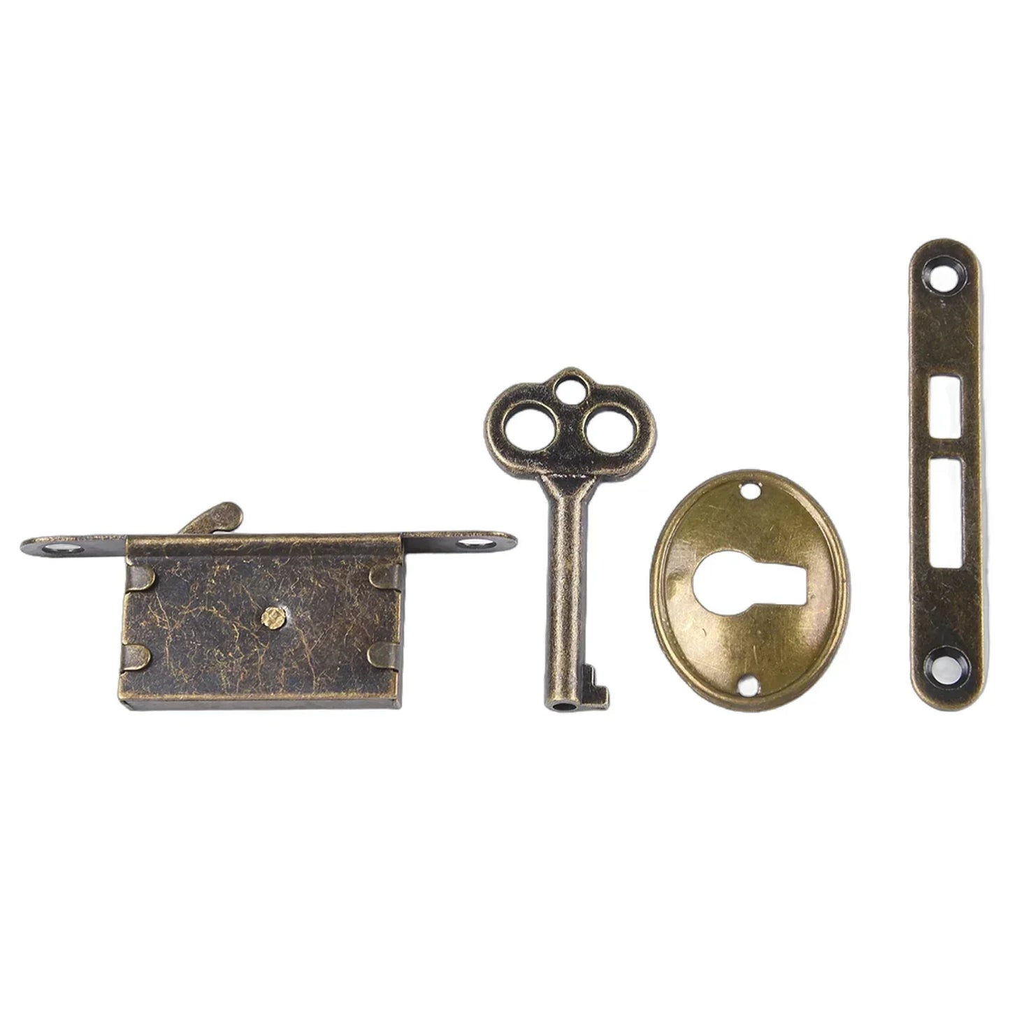 Retro Lock Antique Drawer Lock Iron Man Retro Antique 1/5 Pcs Antique Furniture Lock File Lock Wardrobe Drawer Lock