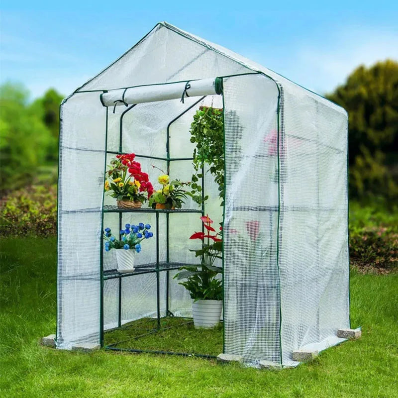 2024 New Large Walk In Greenhouse Cover House Garden Waterproof  Outdoor Indoor Wintering Plant Protection Grow Tent (No Frame)