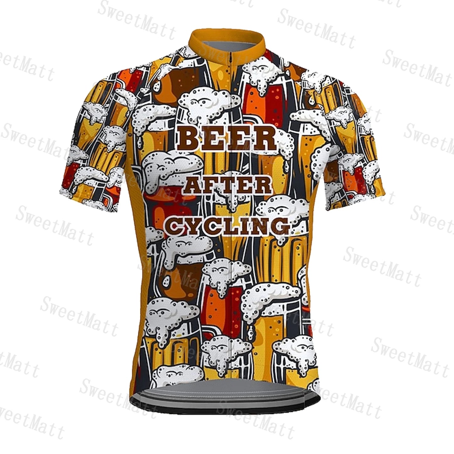 Classic Retro Beer Collection Quick Dry Cycling Jersey Motorbikes Running Cross Country Team Bike  Essential Sports Short Sleeve