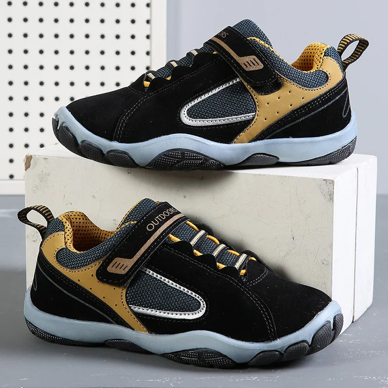 Spring Autumn PU Leather Children Shoes Waterproof Kids Sneakers Breathable Girls and Boys Sports Shoes Outdoor Trainers