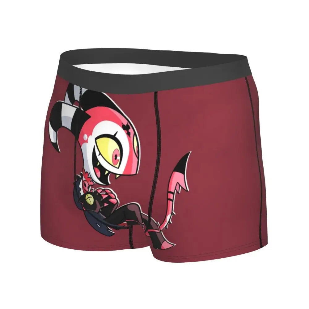 Helluva Boss Loona Underwear cartoon loona fanart hotel wolf moon Print Boxer Shorts Trenky Men Panties Elastic Boxer Brief Gift