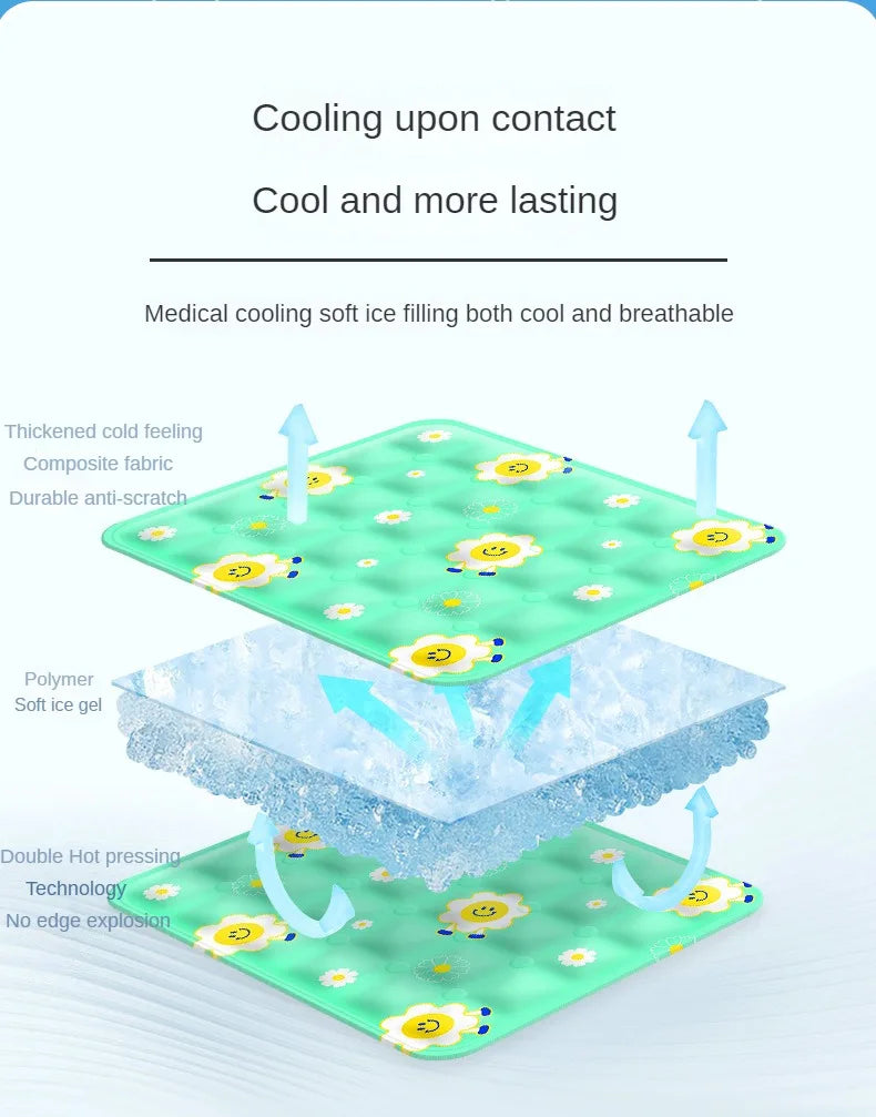 Summer Cooling for Cats and Dogs Indoor and Outdoor Pet Ice Mats Dog Mats Summer Cat Ice Good Booking Mats Multiple Colors