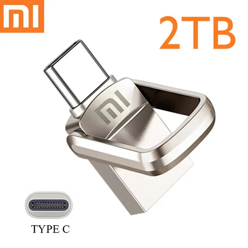 XIAOMI USB Flash Drive 2TB Metal Real Capacity High Speed Memory Stick USB3.0 Flash Pen Drive Business Gift Storage U Disk