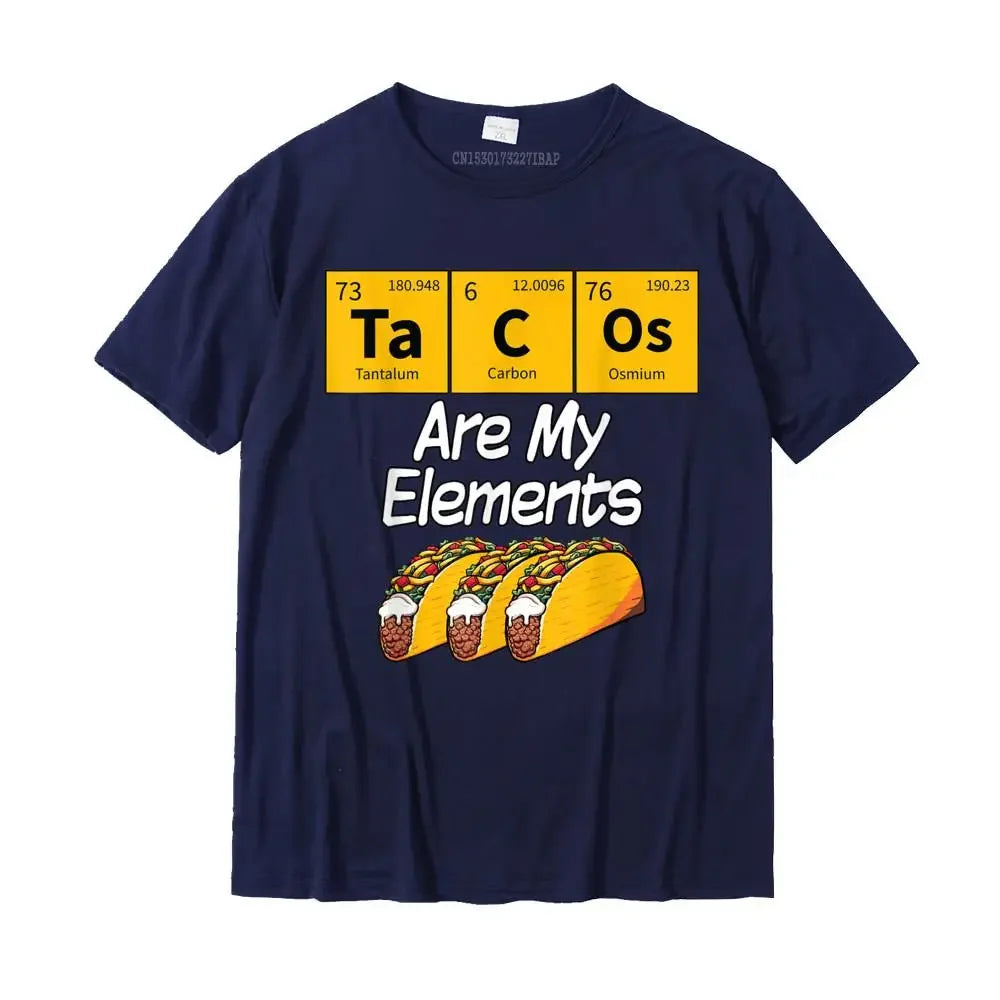 Taco Funny Chemistry Meme Quote Periodic Table Science Gift T-Shirt Brand Men T Shirt Cotton Tops Shirt Street