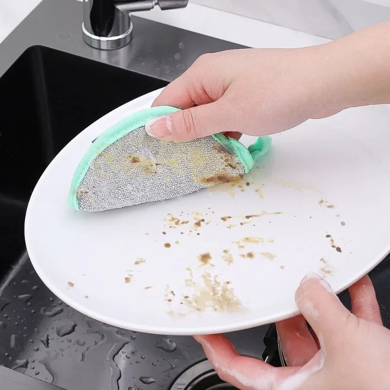 20/5pcs Double Side Dish Washing Sponge Home Cleaning Brush Scouring Pad Wipe Pan Pot Dish Wash Sponge Kitchen Tool Accessories