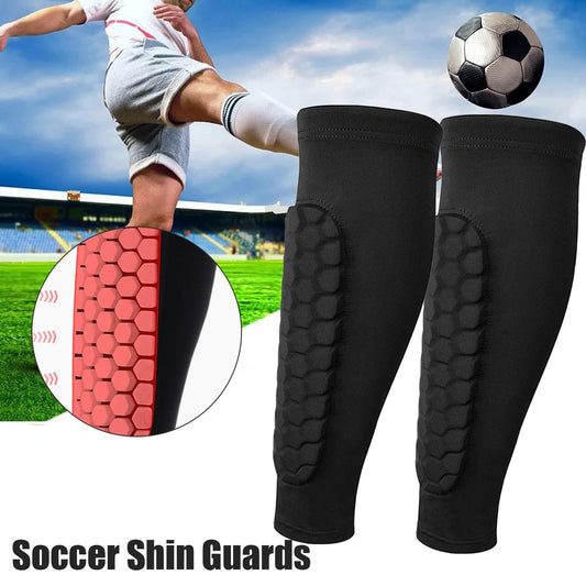 1PC Soccer Shin Guards Outdoor Sport Honeycomb Anti-Collision Pads Protection Leg Guard Socks Protector Sports Safety Gear