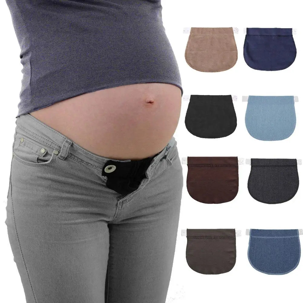 1-3Pcs Women Pregnancy Waistband Belt Adjustable Elastic Maternity Lengthening Waist Extender Clothing Pants for Pregnant Women