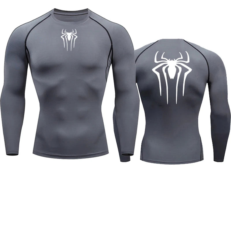 Sun Protection Sports Second Skin Running T-shirt Men's Fitness Rashgarda MMA Long Sleeves Compression Shirt Workout Clothing