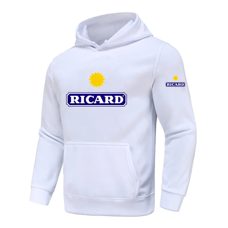 Hoodies Sweatshirts Men RICARD Hoodie Sweat-shirt Streetwear Hoodie Pink Clothing Polerone Winter Clothes Women Harajuku Shirt