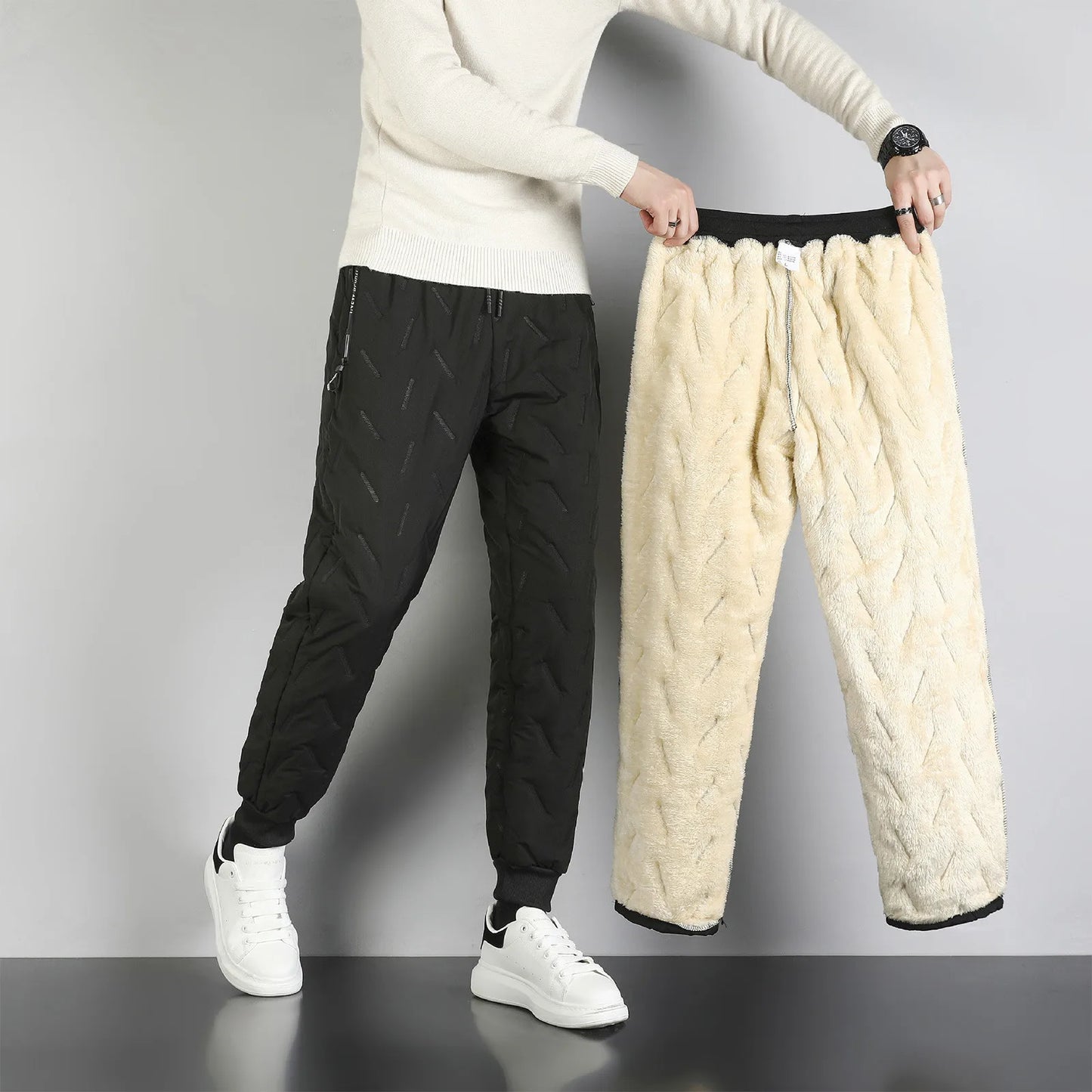 Men's Sweatpants Casual Cotton Simple Solid Sweat Pants Spring Autumn Male Fitness Breathable Jogger Pants Large Size