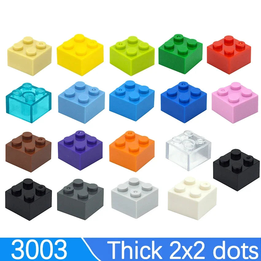 50Pcs Thick Building Blocks 3003 2x2 Dots Bricks Figures Educational Creative Classic Size Compatible Brand Kid Toys Gift