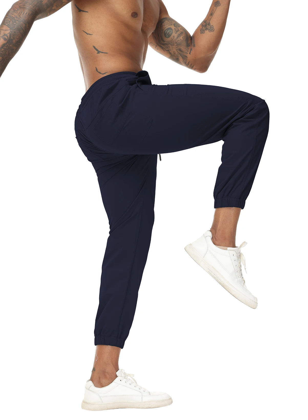 Men's Joggers Pants Casual Drawstring Sports Gym Workout Sweatpants Quick Dry