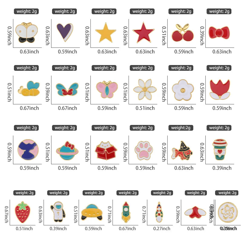 40 Styles Watchband Charms for Apple Watch Cartoon Strawberry Astronaut Cat Butterfly Jewelry Charm for Iwatch Strap Accessories