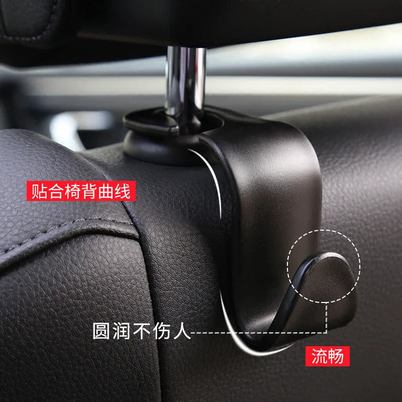 10 Pcs Universal Car Seat Back Headrest Hanger Hook Phone Holder Handbag Purse Hanger Fastener Clip Car Interior Accessories