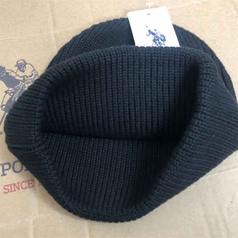 POLO Paul Brand High Quality Winter Warm Hat Beanie Hat for Men Knitted Hat  Women Thickened Beanie Cap Cycling Knitting Cap