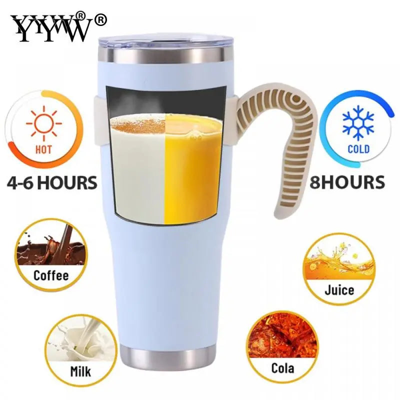 Cold and Hot Stainless Steel Themo Bottle Stanley 40 oz With Handle Coffee Travel Mug Straw Cup Drinkware Modern Tumbler Cup