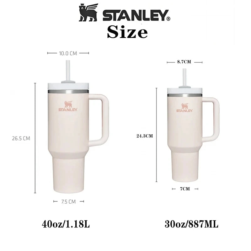 Stanley  Stainless Steel  Tumbler with Lid and Straw 30oz/887M Vacuum Insulated Mug Double Wall Thermal Iced Travel Outdoors Cup