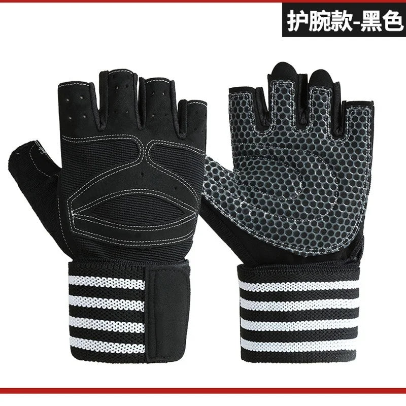 Gym Gloves Fitness Weightlifting Gloves Bodybuilding Training Sports Workout Cycling Sports Workout Gloves Men's Women's