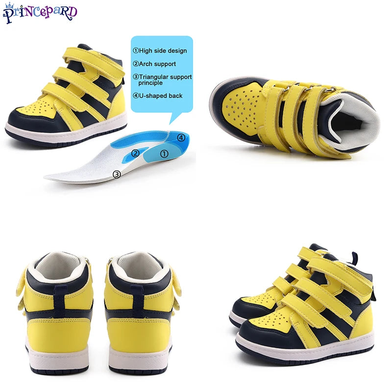 Children's Orthopedic Shoes with Arch and Ankle Support, Kids Toddlers Casual Barefoot Sneakers Flatfeet Valgus Foot Therapy